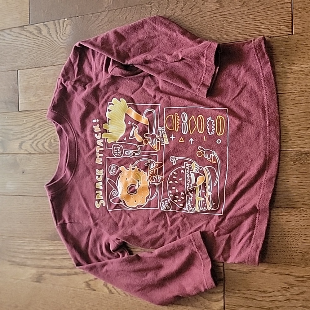 Garanimals burgundy long sleeve tee 3T